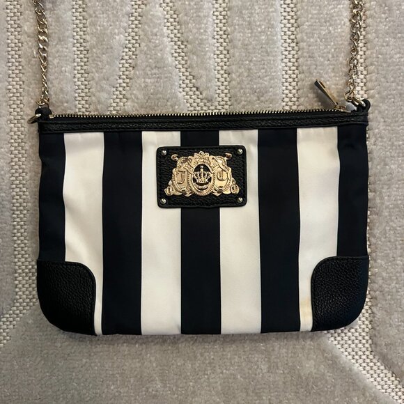 Juicy Couture Malibu Nylon Striped Crossbody Bag w/ Gold Hardware - Picture 2 of 7